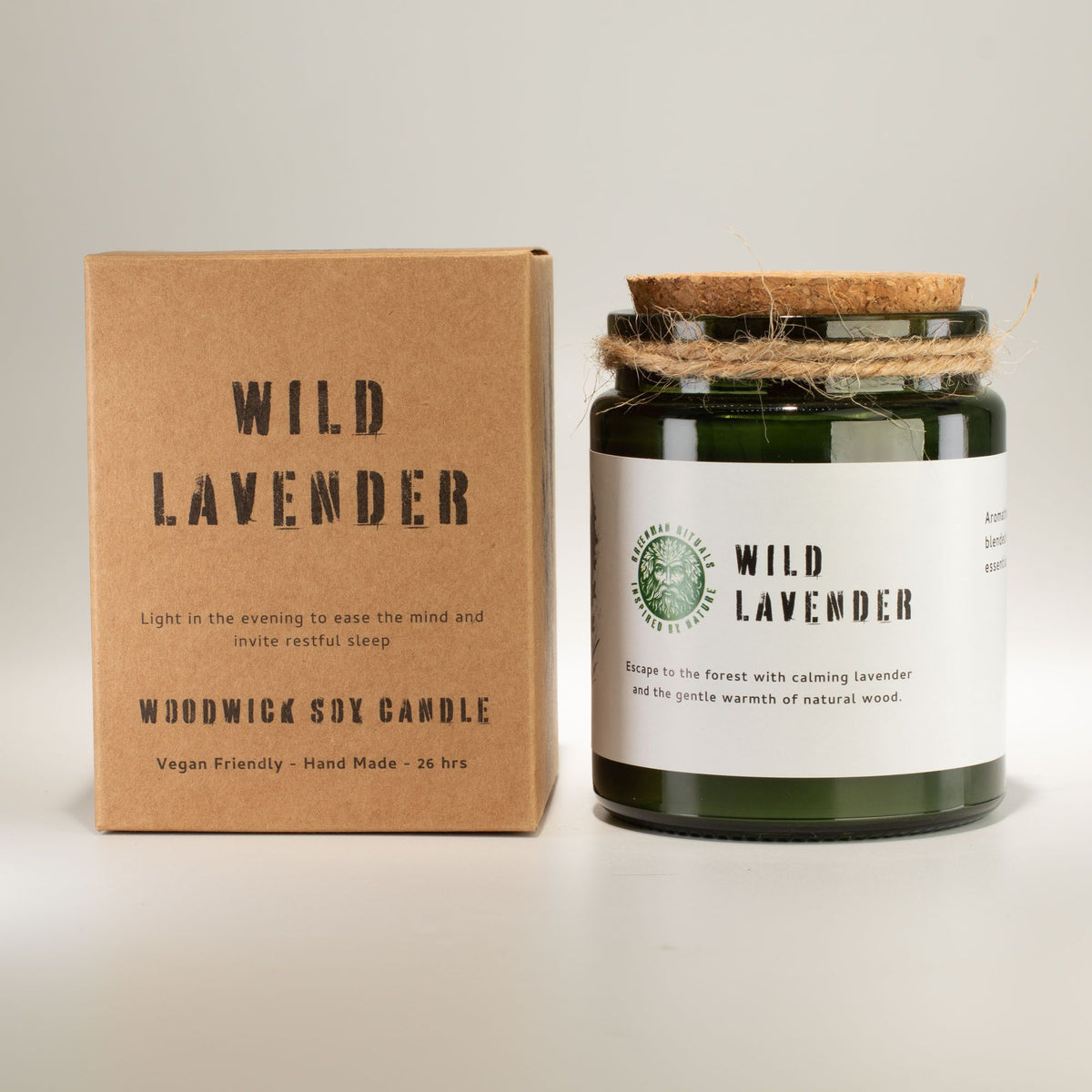 Greenman Duftkerze Wild Lavender im Glas