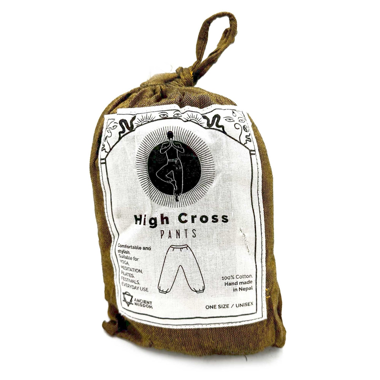 Yoga- und Freizeithose mit High Cross Himalaya-Muster in One-Size