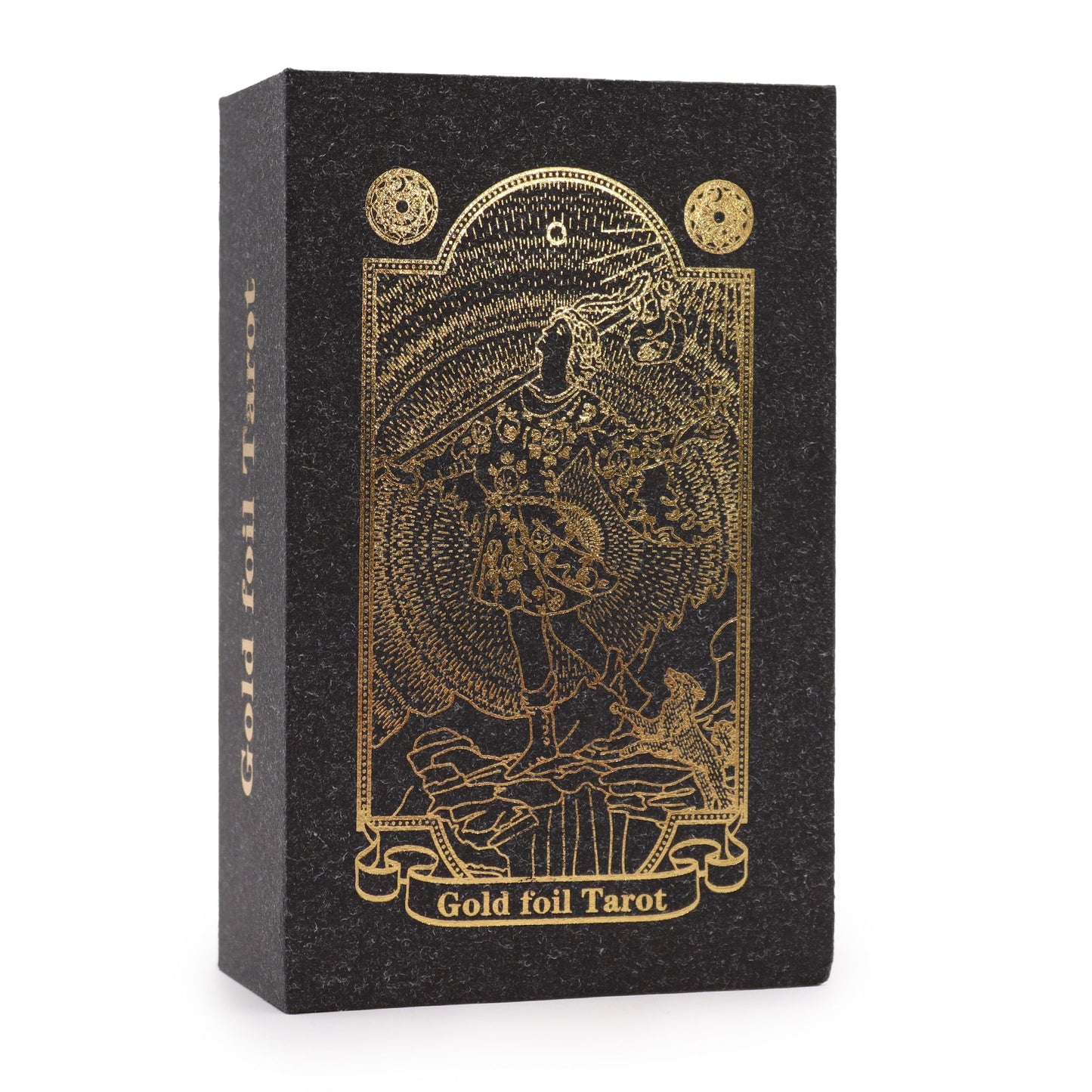 Luxuriöses Tarot-Set mit Goldfolie und Begleitbuch