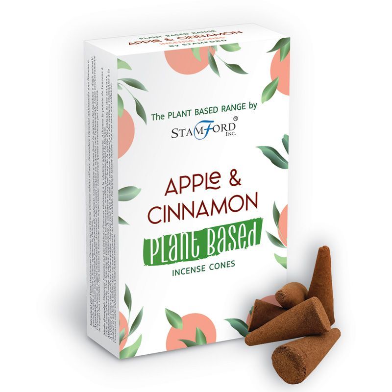 Pflanzliche Räucherkegel - Apple & Cinnamon (12 Stück)