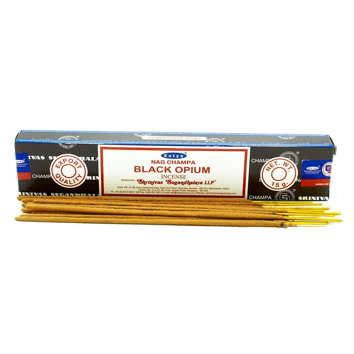 Satya Räucherstäbchen Black Opium – beruhigender Duft für Zuhause