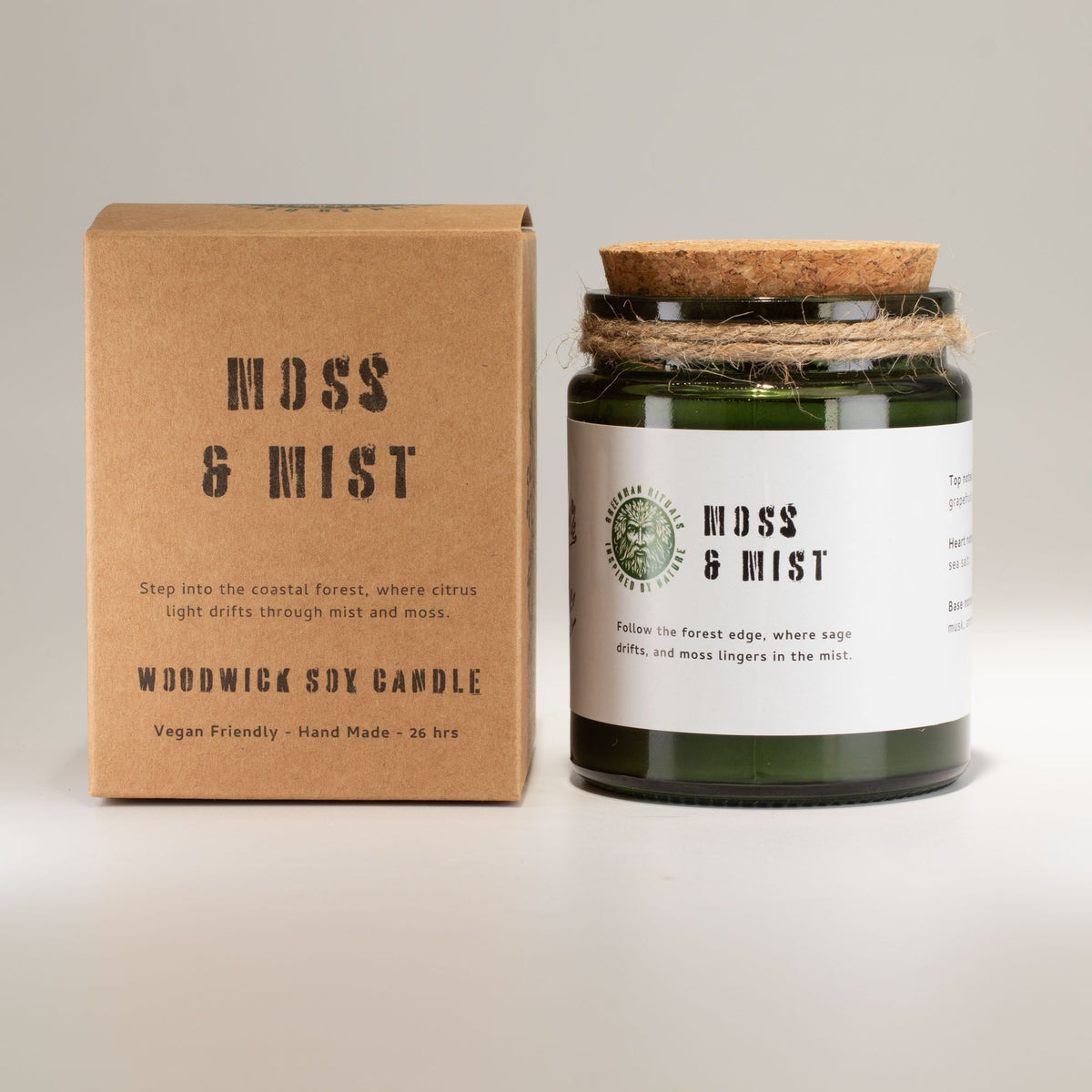 Greenman Duftkerze Moss & Mist im Glas