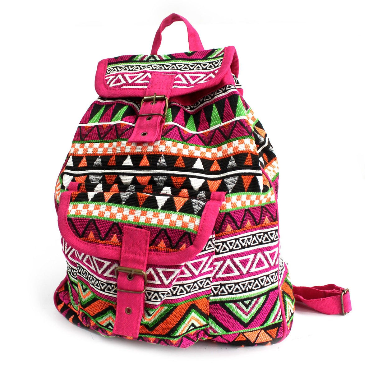 Jacquard Rucksack aus Ethno-Stoff, Baumwollfutter