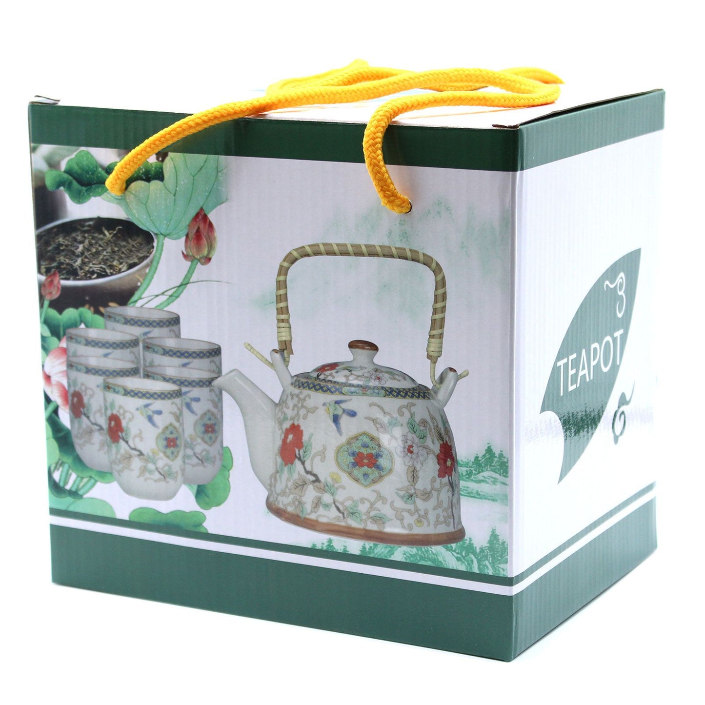 Herbal Teapot Set – White Stone Oriental Teekanne für Kräutertees