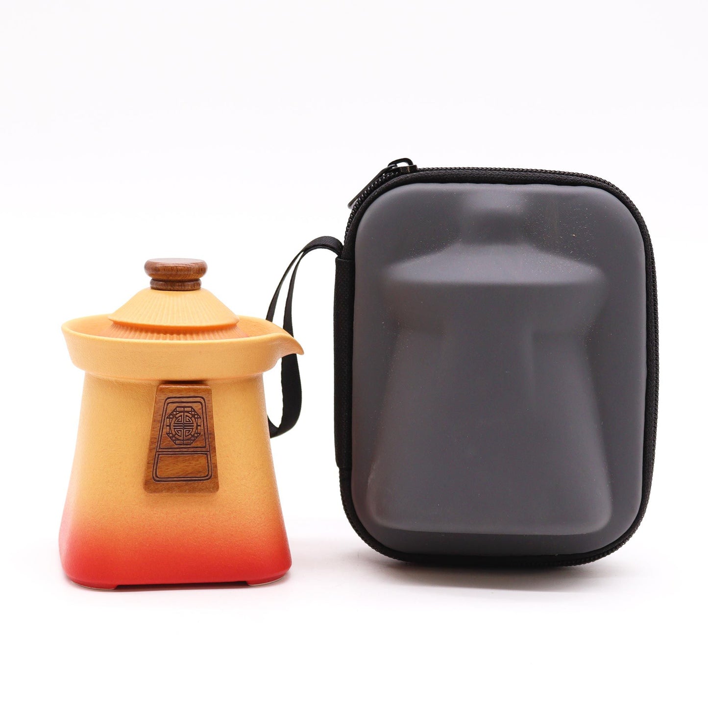Temple Teapot Set mit 3 Tassen Orange Earth – Kräutertee-Set
