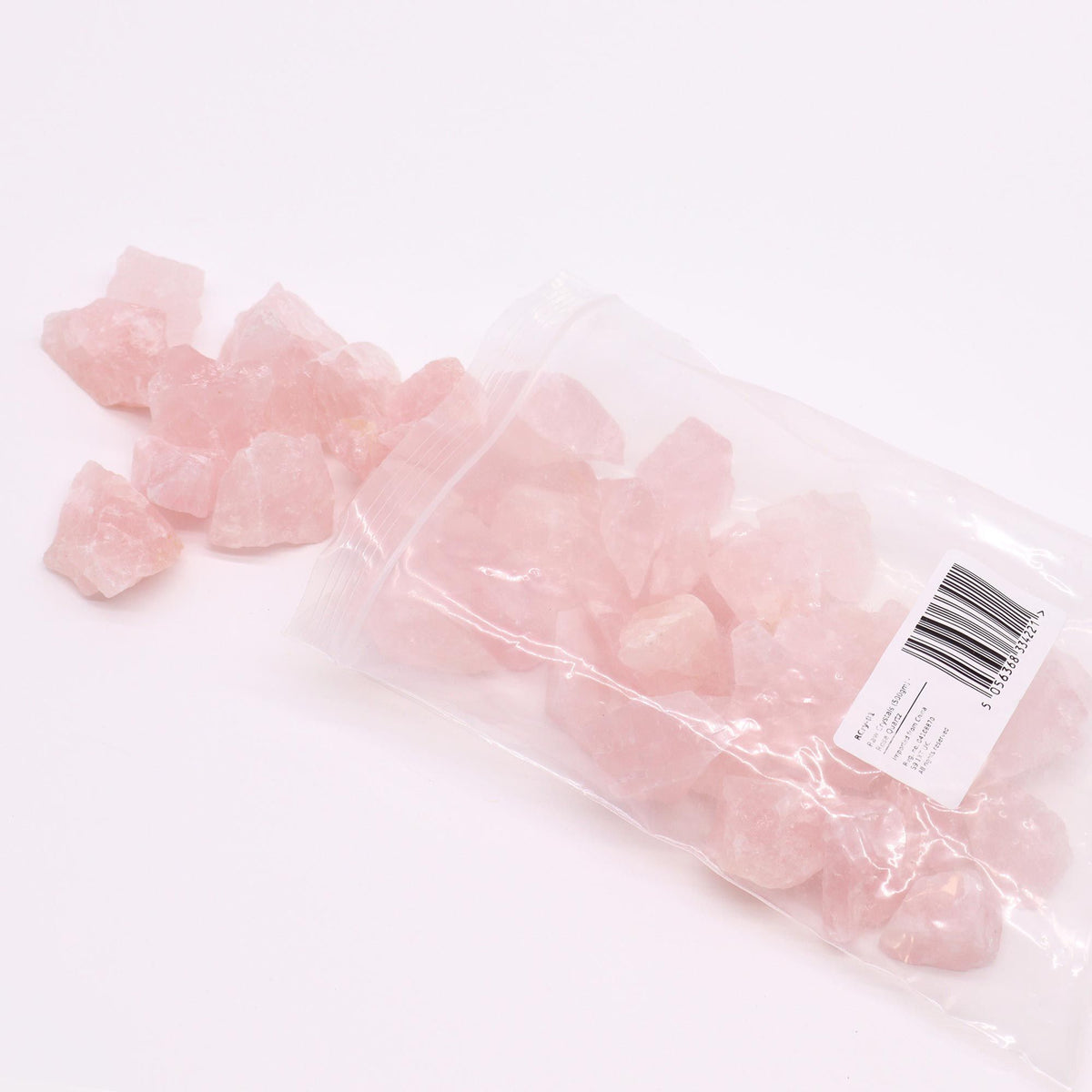 Rohedelsteine - Rosenquarz, 500g (lose)