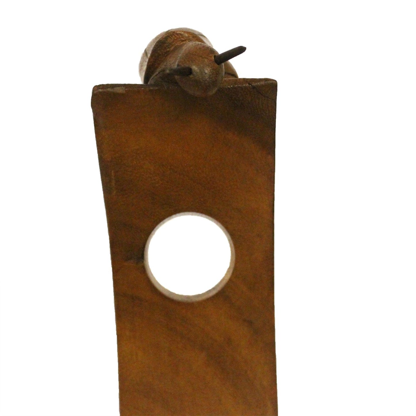 Weinflaschenhalter Schnecke handgefertigt aus Suar-Holz