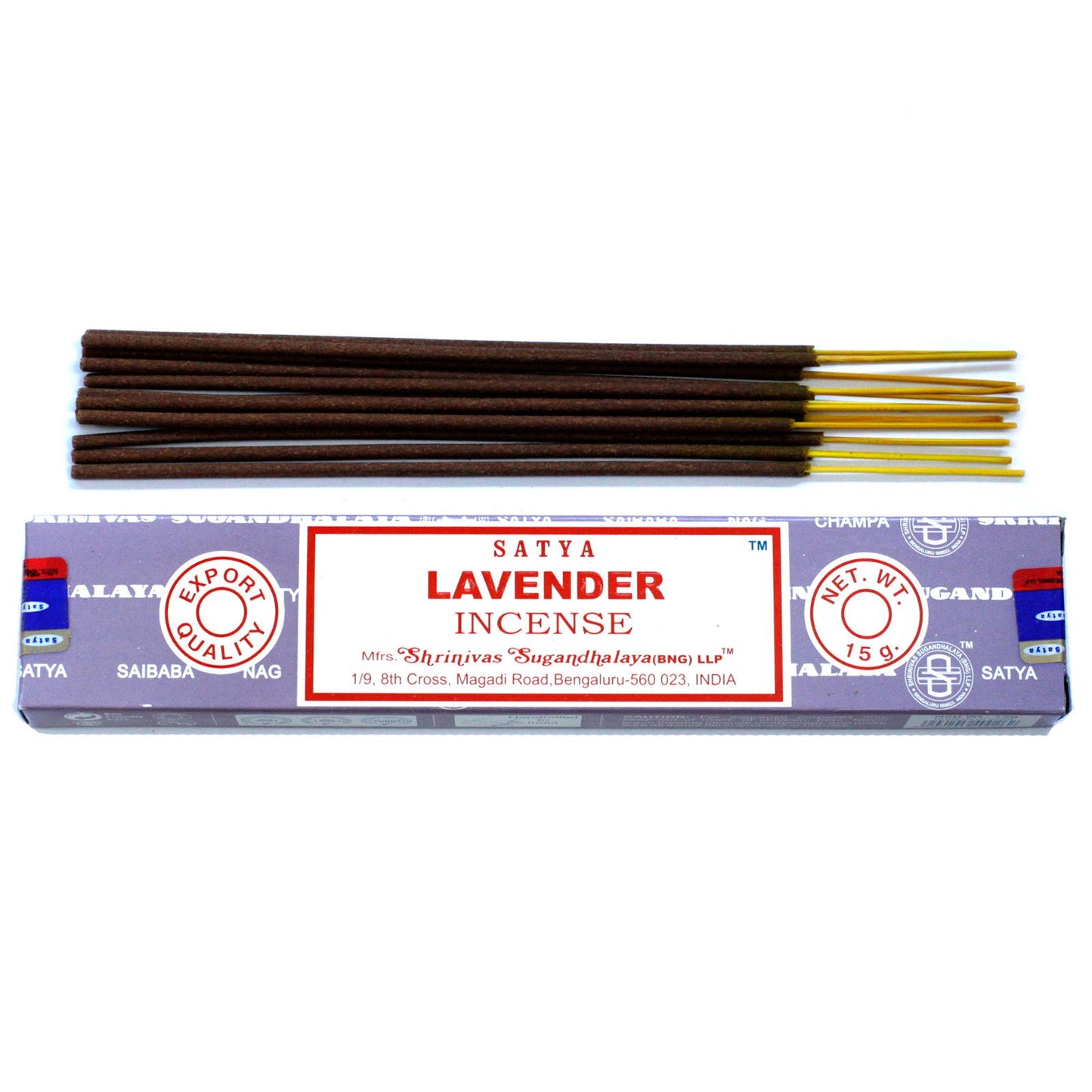 Satya Räucherstäbchen Lavendel – Beruhigender Duft für Zuhause und Meditation