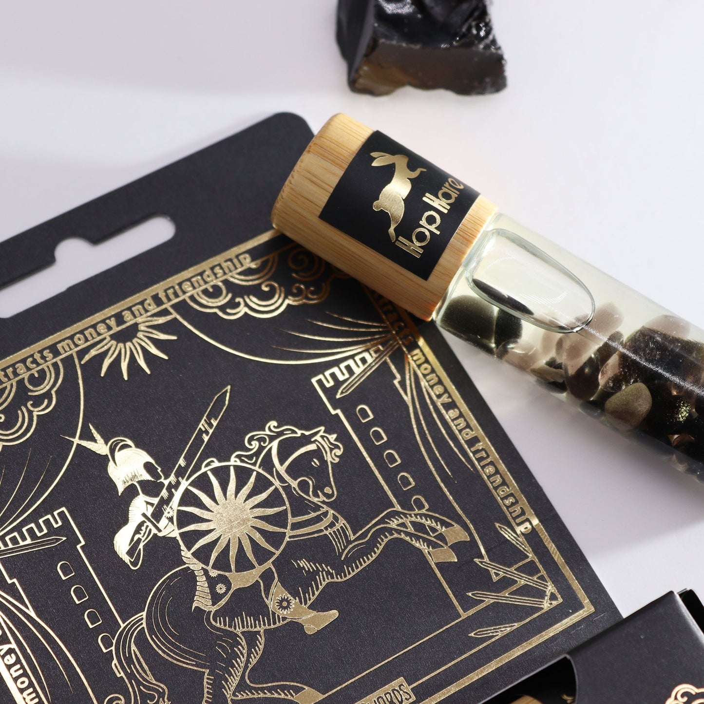 Hop Hare Tarot Roll On "The Knight" - mit ätherischen Ölen und Turmalin