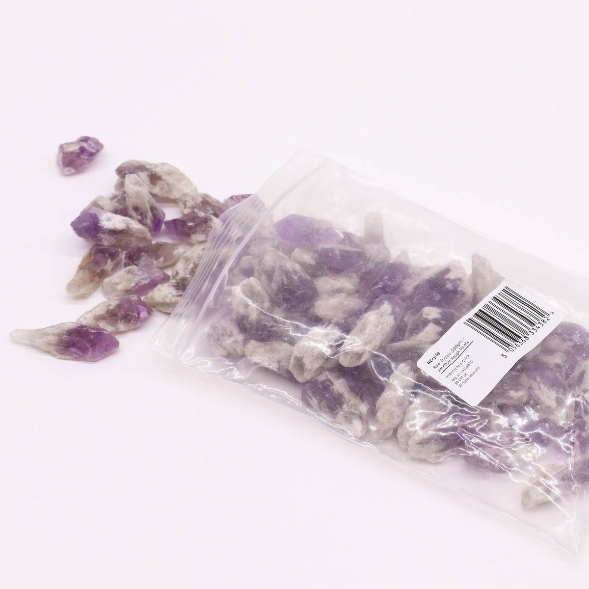 Rohedelsteine - Amethyst-Spitzen, 500g (lose)