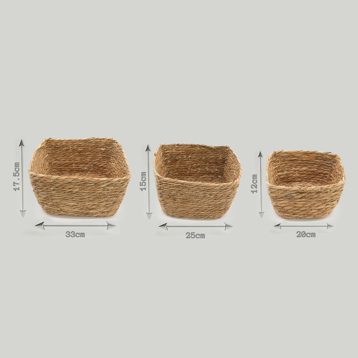 Seegras Körbe 3er Set Natur
