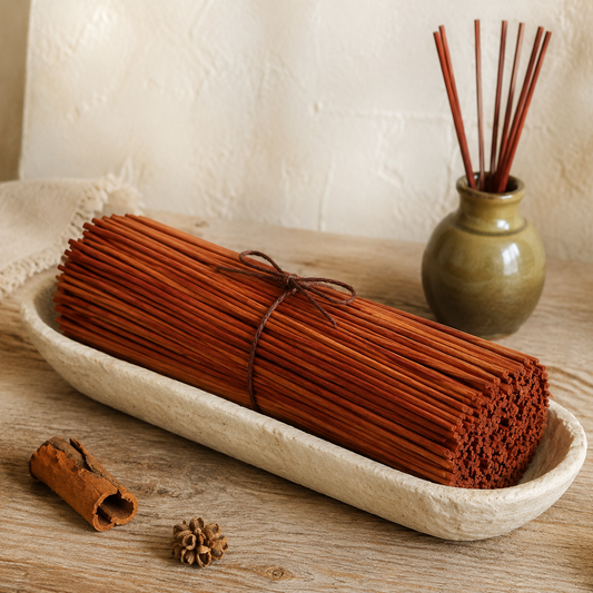 Braune Duftstäbchen für Raumdiffusoren – 25 cm x 3 mm – 500 g