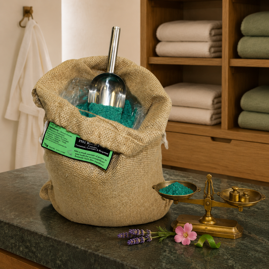 Aromatherapie Badesalz mit Lavendel Geranie und Bergamotte 7 kg Vorrat