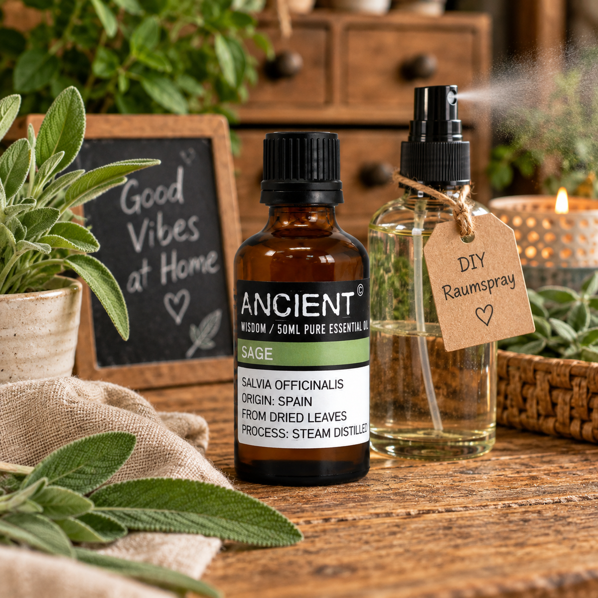 Ätherisches Salbeiöl, 50 ml - Salvia officinalis
