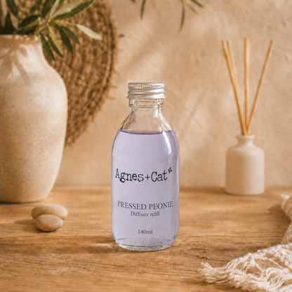 Agnes + Cat Raumduft-Nachfüllpackung – Pfingstrosen 140 ml