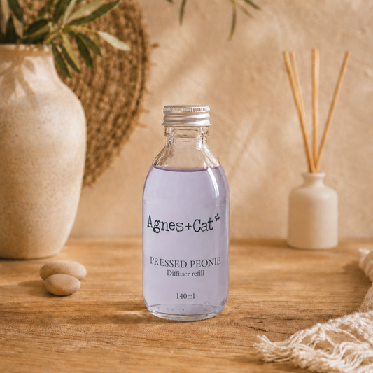 Agnes + Cat Raumduft-Nachfüllpackung – Pfingstrosen 140 ml