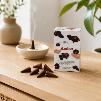 Premium-Räucherkegel Amber - 15 St.