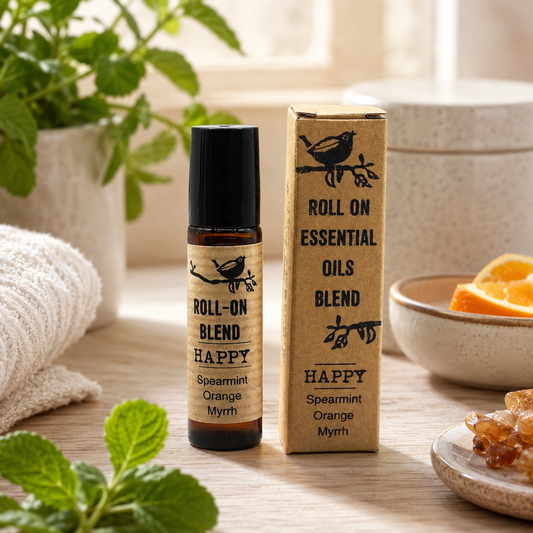 Agnes + Cat Roll-On-Mischung aus ätherischen Ölen – HAPPY