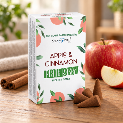 Pflanzliche Räucherkegel - Apple & Cinnamon (12 Stück)