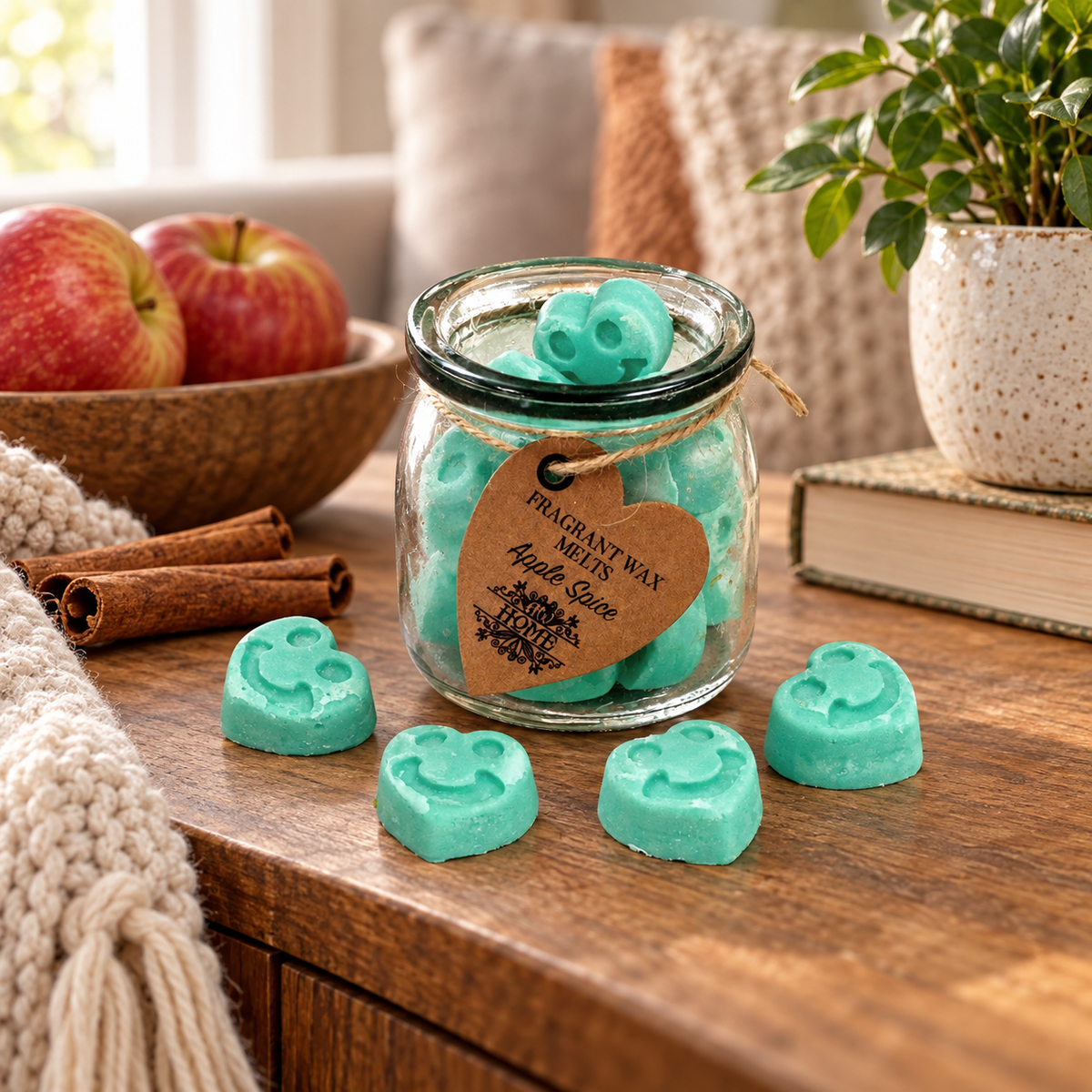 Soja Duftwachs Melts im Glas - Apple Spice
