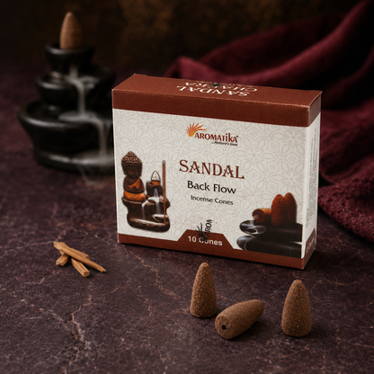 Aromatica Rückfluss-Räucherkegel – Sandelholz