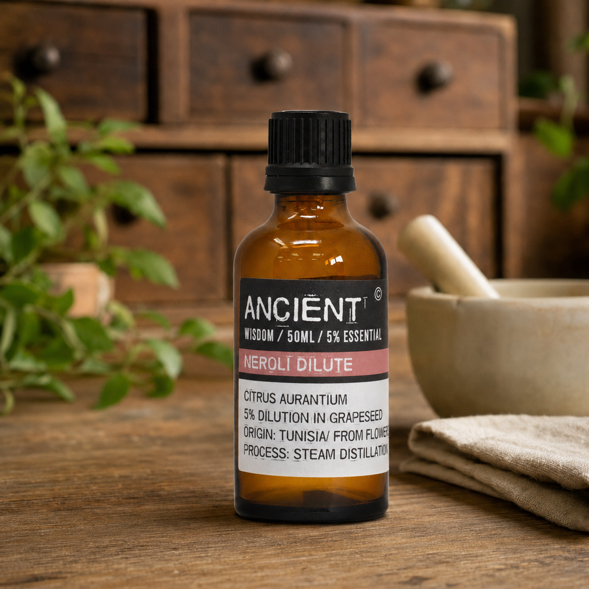 Verdünntes ätherisches Neroliöl, 50 ml - vom Bitterorangenbaum