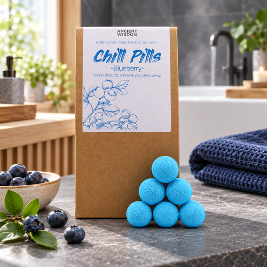 Vegane Badebomben 350g - Blaubeere