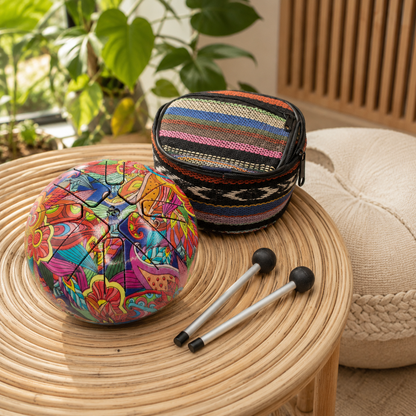 Small Hapi Drum Psychedelic- 13x9cm
