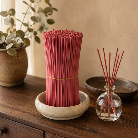 Rosa Duftstäbchen für Raumdiffusoren – 25 cm x 3 mm – 500 g