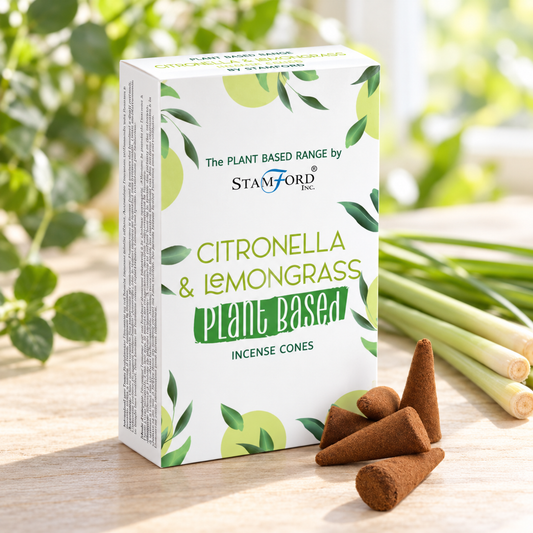 Pflanzliche Räucherkegel - Citronella & Lemongrass (12 Stück)