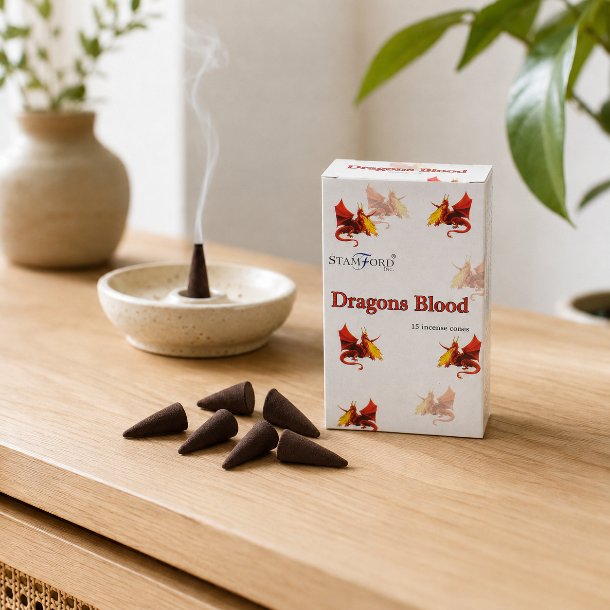 Dragons Blood Räucherkegel - 15 St.