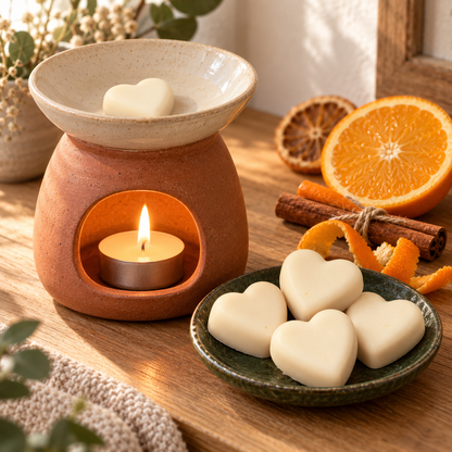 Duftwachs-Pralinen  - Zimt & Orange (6 Stück)