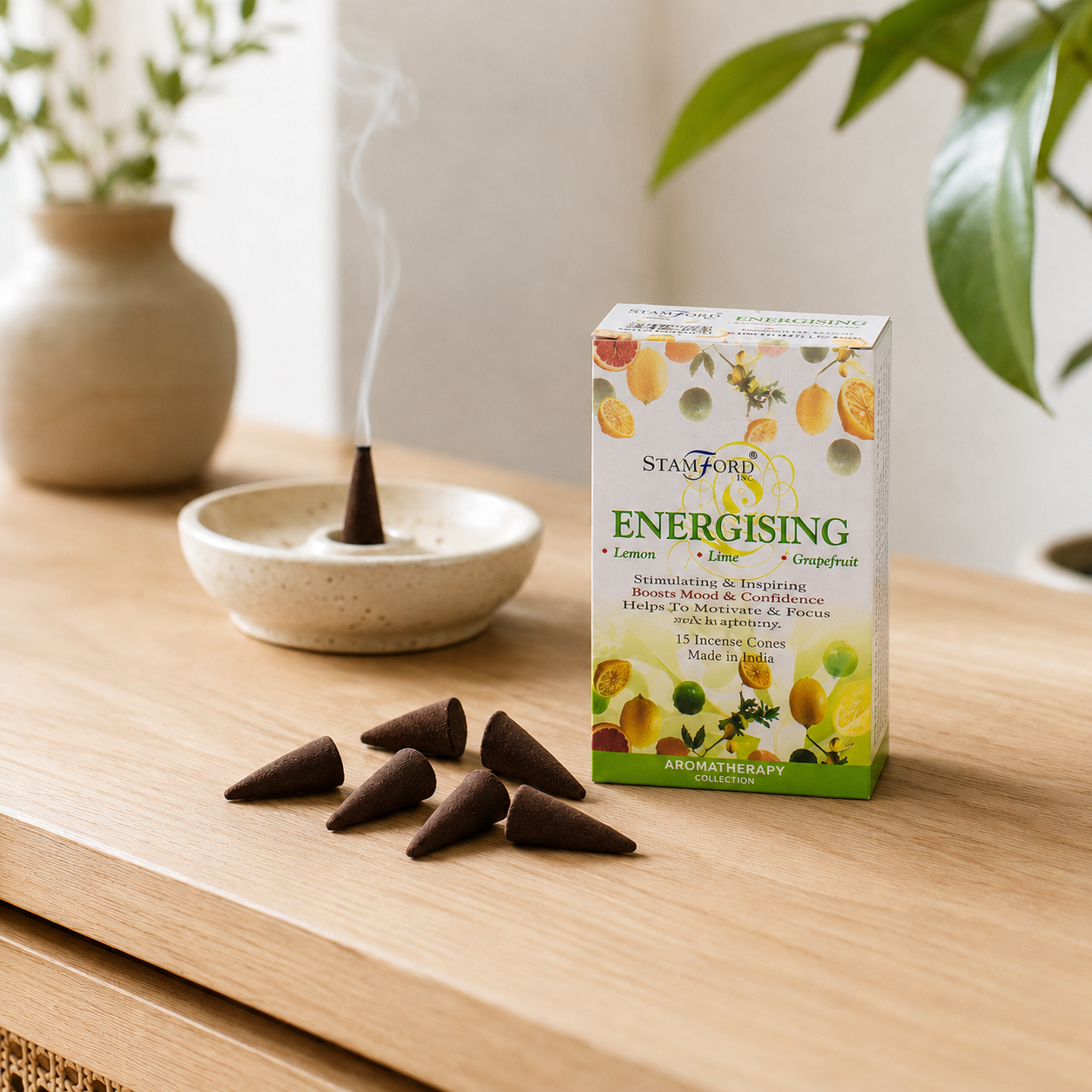 Premium Energising Räucherkegel - 15 St.