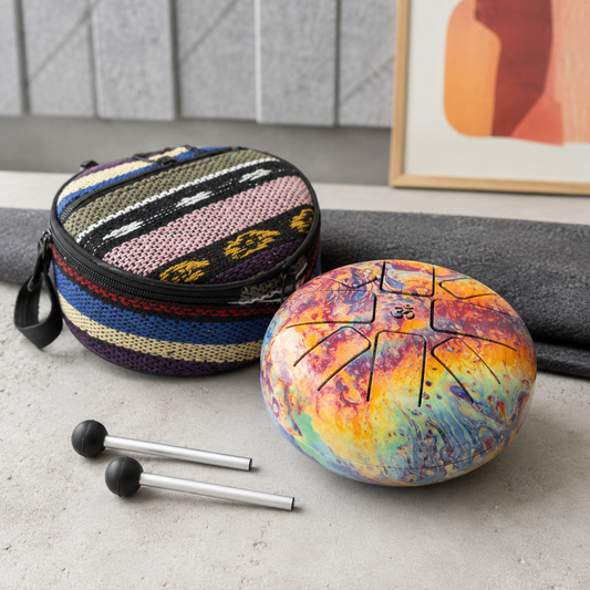 Low Med Hapi Drum Volcanic Splash - 14x7cm