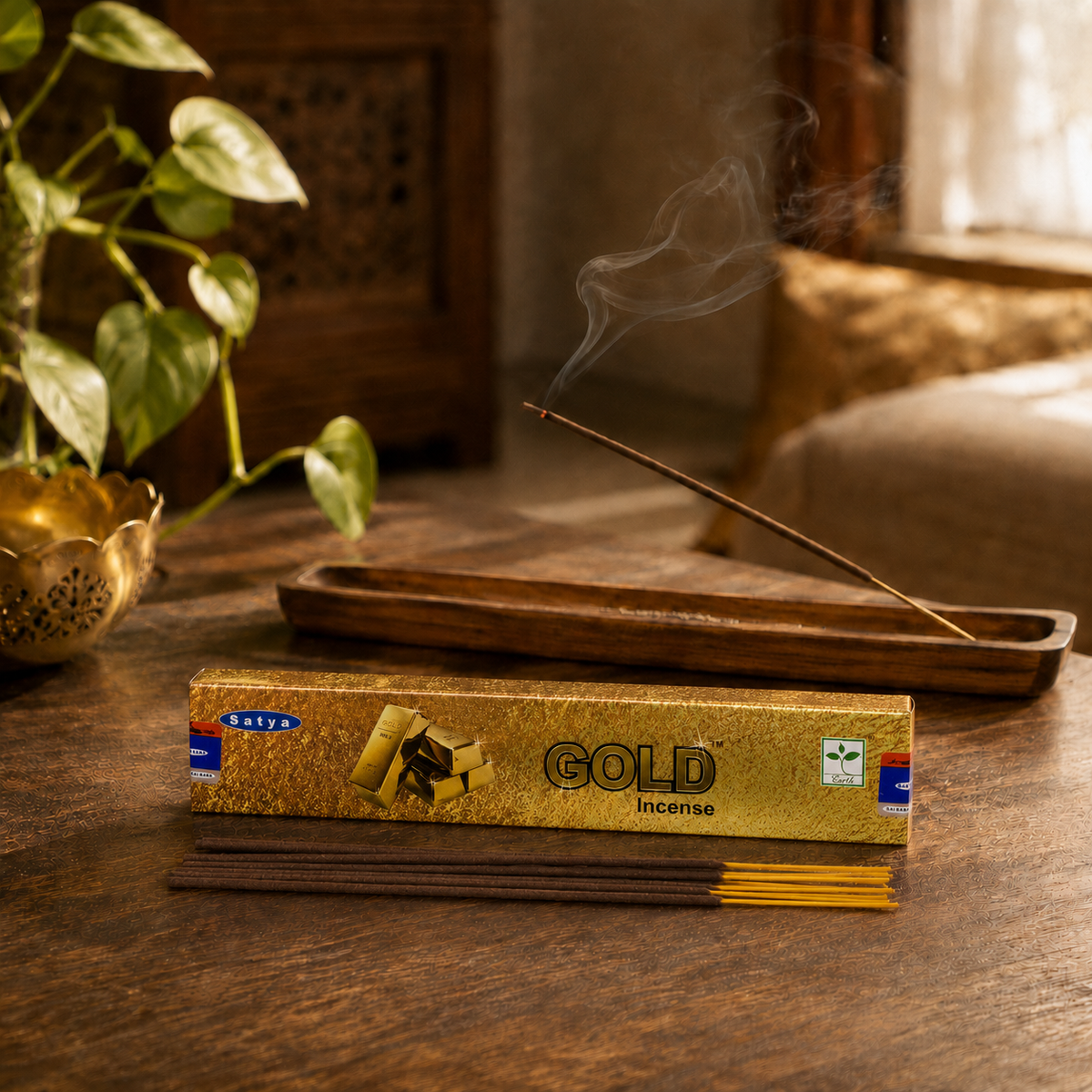 Satya Räucherstäbchen 15 g – Gold