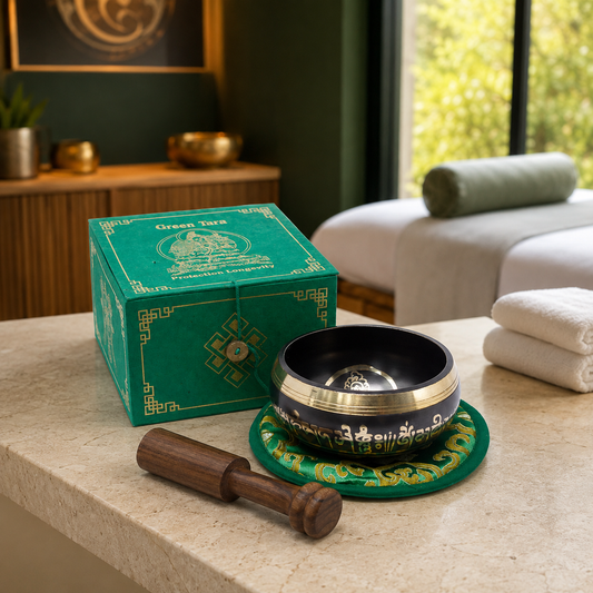 Klangschalen-Set 10 cm - Green Tara