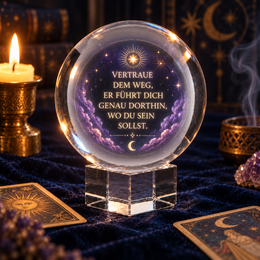Kristallkugel 200 mm – Dekoratives und spirituelles Accessoire