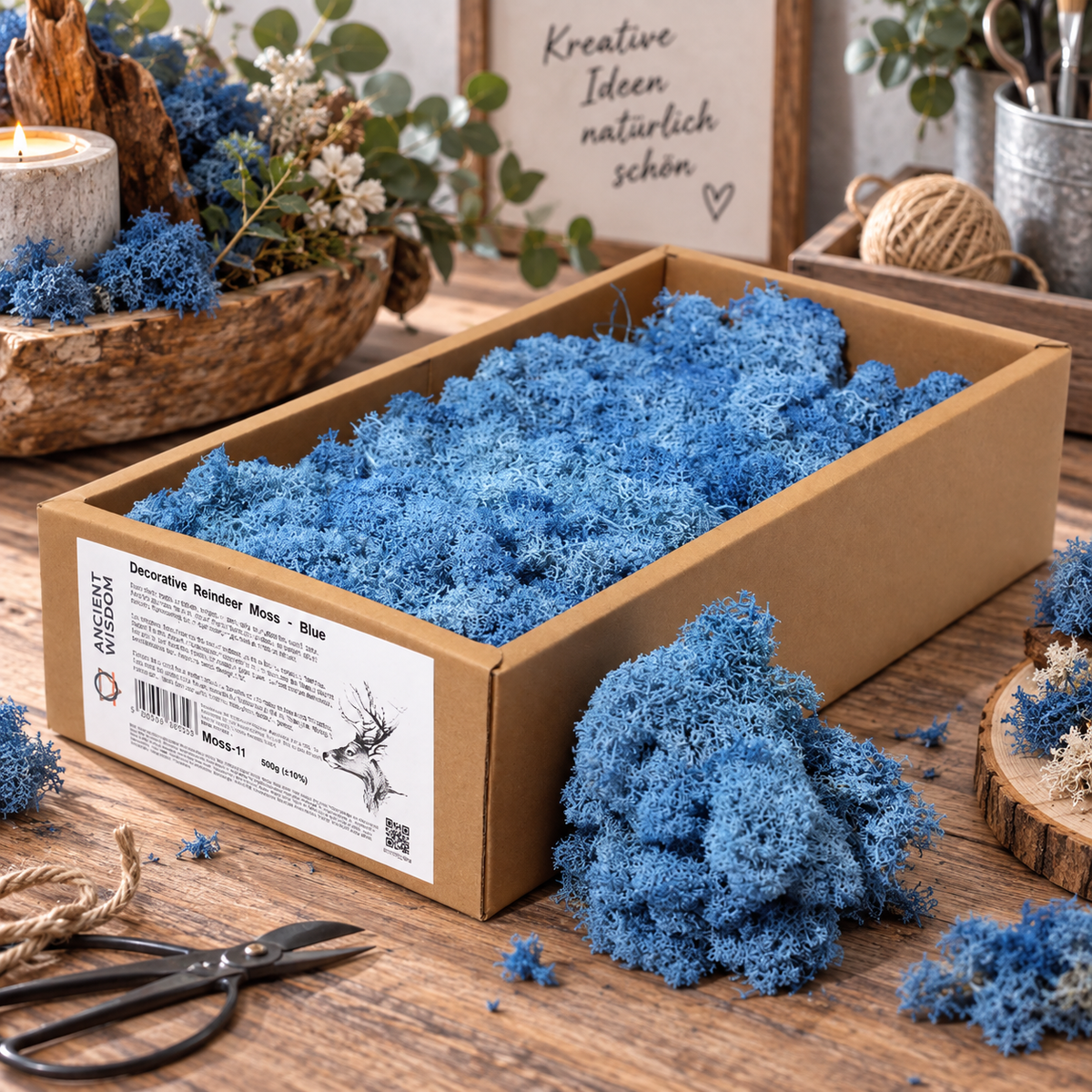 Islandmoos 500g Box – Blau