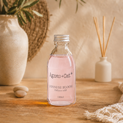 Agnes + Cat Raumduft-Nachfüllpackung – Japanische Blüte 140 ml