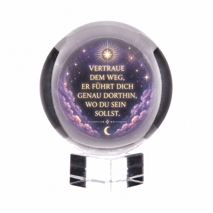 Kristallkugel 20 cm – Dekoratives und spirituelles Accessoire