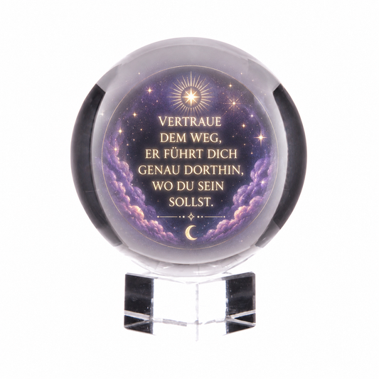 Kristallkugel 20 cm – Dekoratives und spirituelles Accessoire