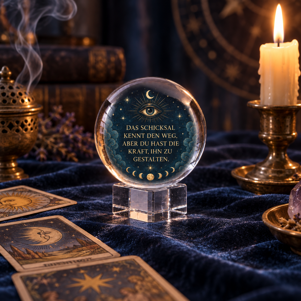 Kristallkugel 6 cm – Dekoratives und spirituelles Accessoire