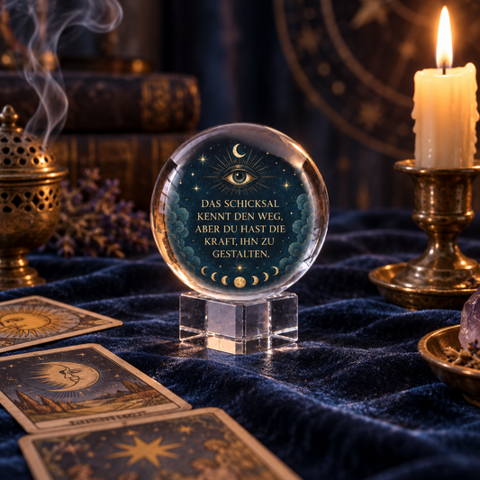 Kristallkugel 6 cm – Dekoratives und spirituelles Accessoire