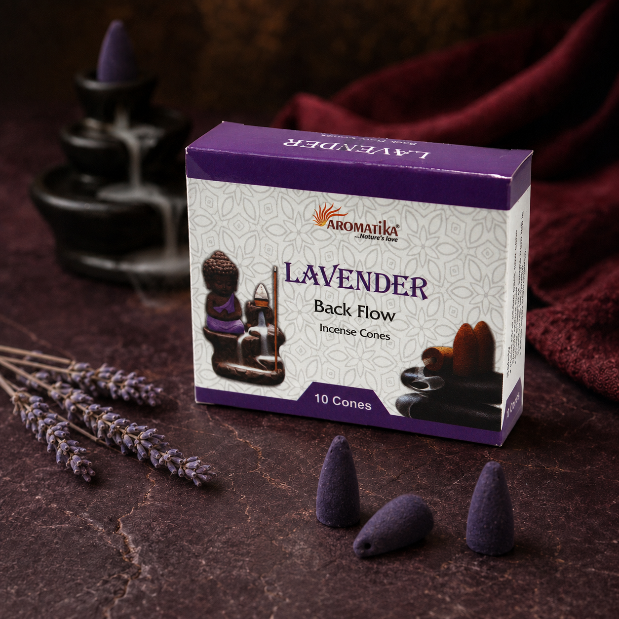 Aromatica Rückfluss-Räucherkegel – Lavendel