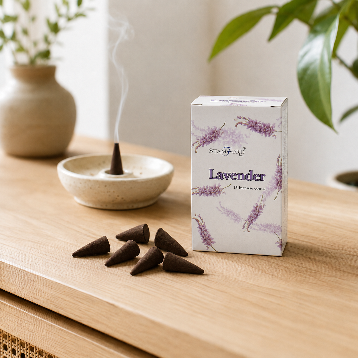 Premium  Räucherkegel  Lavendel - 15 St.