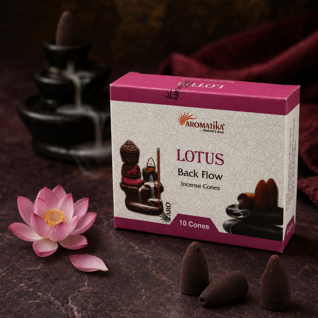 Aromatica Rückfluss-Räucherkegel – Lotus