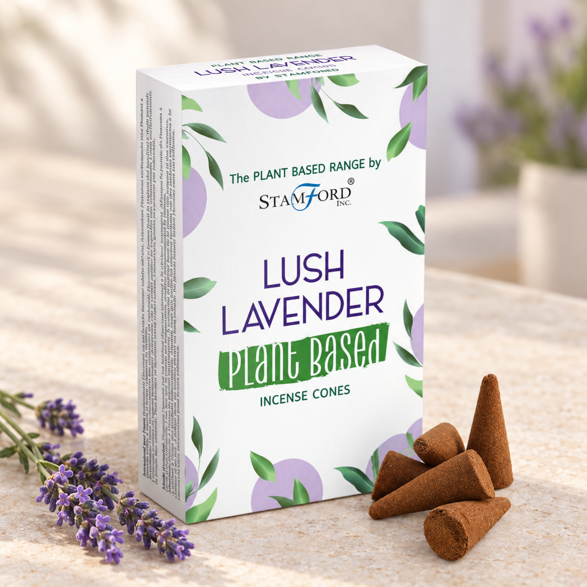 Pflanzliche Räucherkegel - Lush Lavender (12 Stück)
