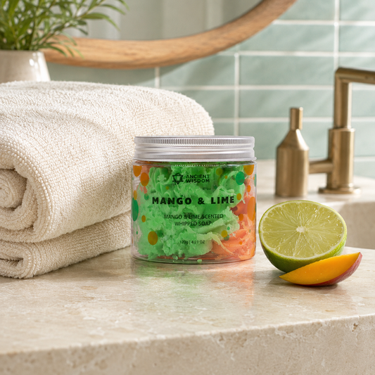 Mango & Limette Gesichts- und Körperseife mit cremigem Schaum 120g