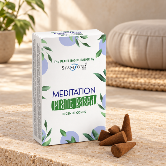 Pflanzliche Räucherkegel - Meditation (12 Stück)