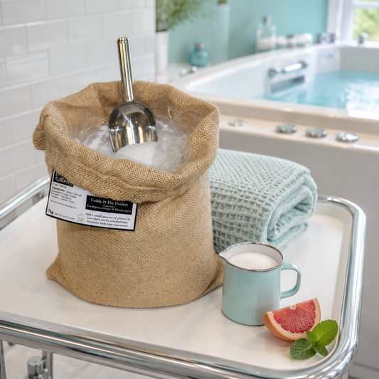 Aromatherapie Badesalz mit ätherischen Ölen Grapefruit Pfefferminze 7 kg
